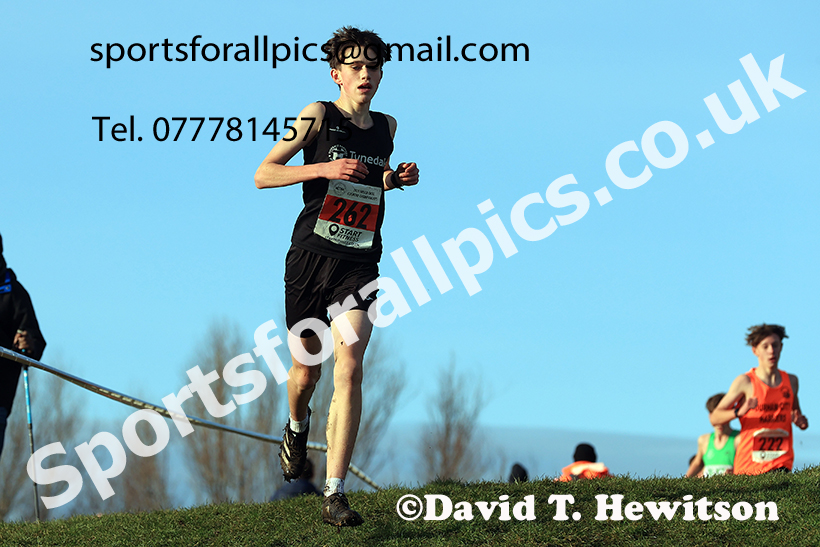 Boys under-15s 2024 NECAA Cross Country Champs., Temple Park, South Shields. Photo: David T. Hewitson/Sports for All Pics